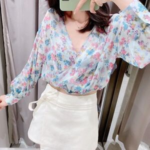 ZARA FLORAL PRINT BLOUSE